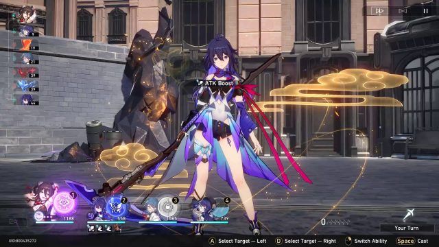 Honkai Star Rail Tingyun in Combat