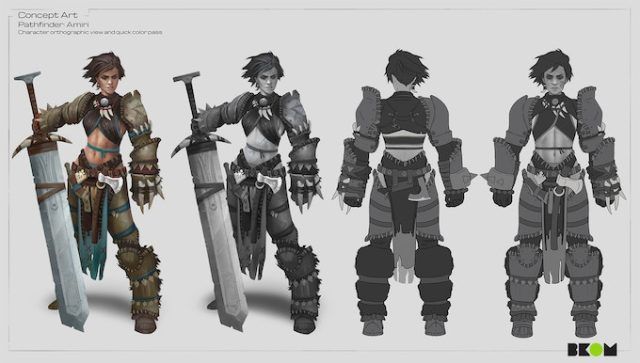 Pathfinder Abomination Vaults - Barbarian Concept Art