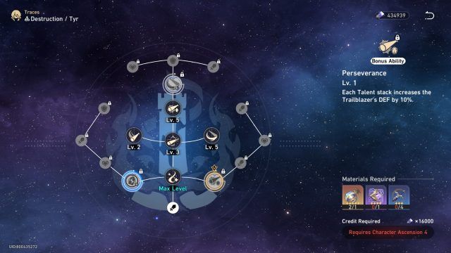 Perseverance Bonus Ability