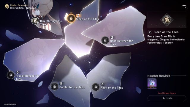 Sleep on the Tiles Eidolon at Level 4