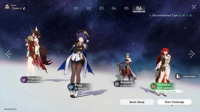 Team Composition for Himeko