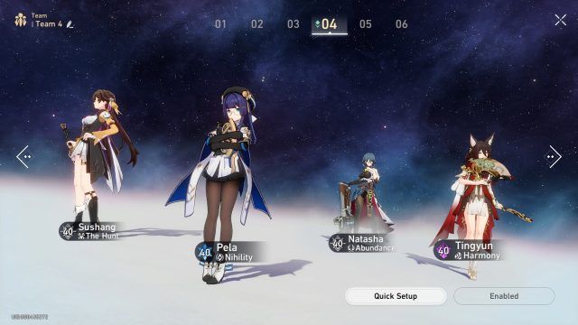 Team Composition for Sushang