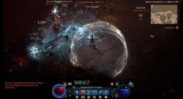 diablo 4 permafrost sorcerer build guide vs helltides