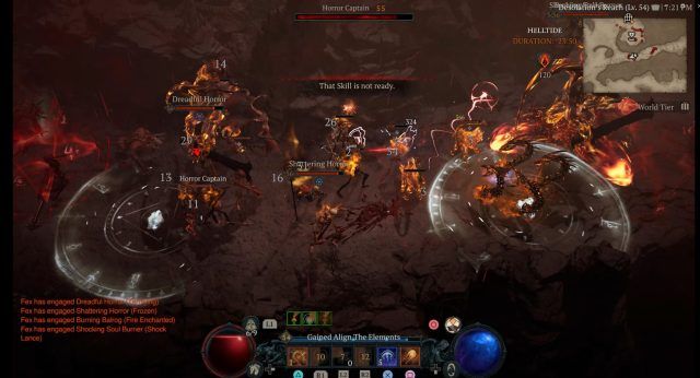 diablo 4 tank sorcerer build level 50 vs helltides