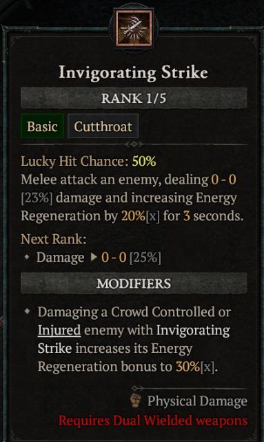 Diablo 4 Shadow Rogue Build - Invigorating Strike