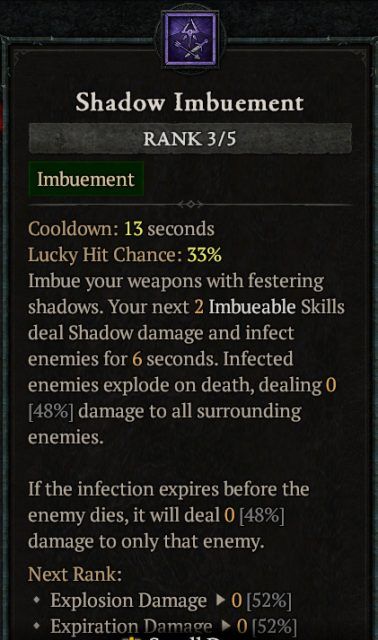 Diablo 4 Shadow Rogue Build - Shadow Imbuement