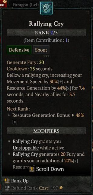 Diablo 4 Whirlwind Barbarian - Rallying Cry
