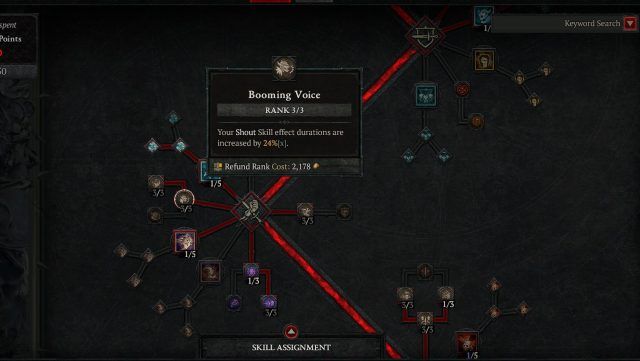 Diablo 4 Whirlwind Barbarian Build - Skill Tree