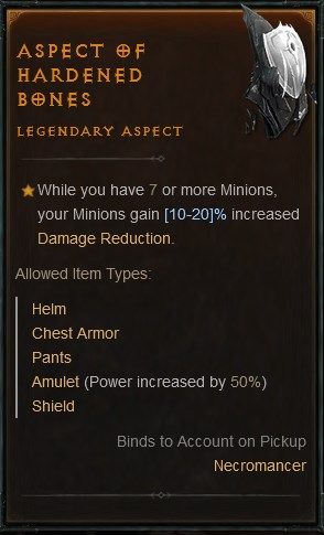 Aspect of Hardened Bones