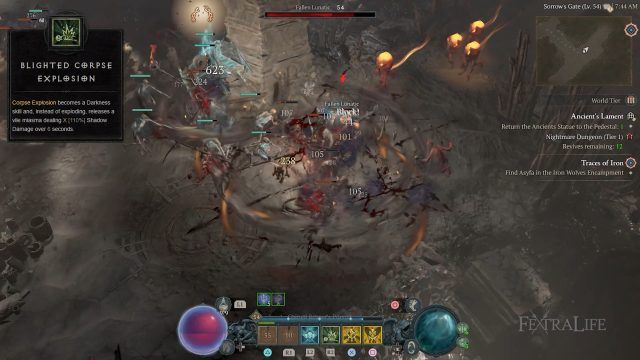 Blightlord Combat with the Blighted Aspect for More Shadow DoT