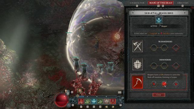 Blood Lancer Diablo 4 Necromancer Build - Skeletal Warriors Reaper Book of the Dead