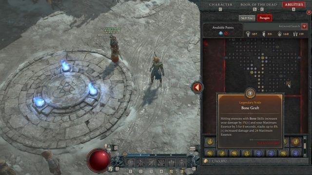 Bone Graft Necromancer Paragon Board