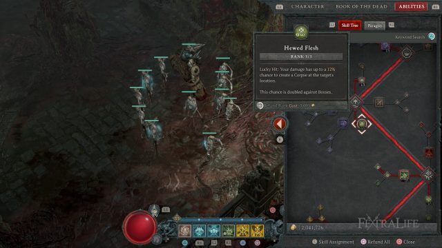 D4 Necro Build Hewed Flesh to Spawn Corpses