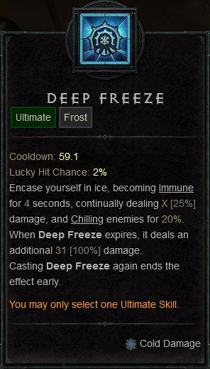 Deep Freeze Ultimate for the Permafrost Sorc Build
