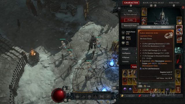 Detonator D4 Necro Build - Flesh-Rending Aspect to Gain More Resource
