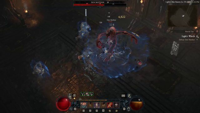 Diablo 4 Barbarian Build - Crusher in Combat