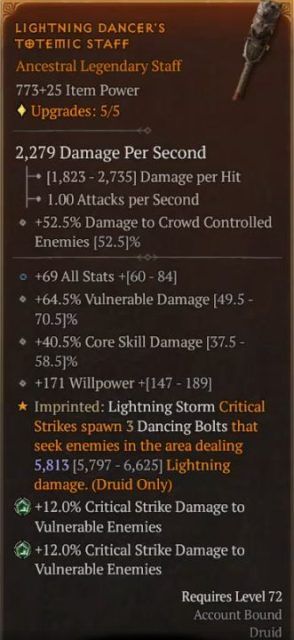 Diablo 4 Druid Build   Howling Tempest (LvL 70+)