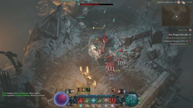 Diablo IV Necromancer Build - Blood Lance with the Cold Skeletal Mages Blizzard Skill