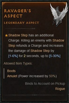 Diablo IV Ravager&rsquo;s Aspect to Give Shadow Step an Additional Charge