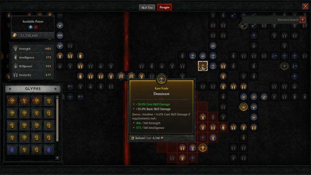 Dominant Rare Node for the D4 Rogue Build to Raise Core Skill Damage and Basic Skill Damage