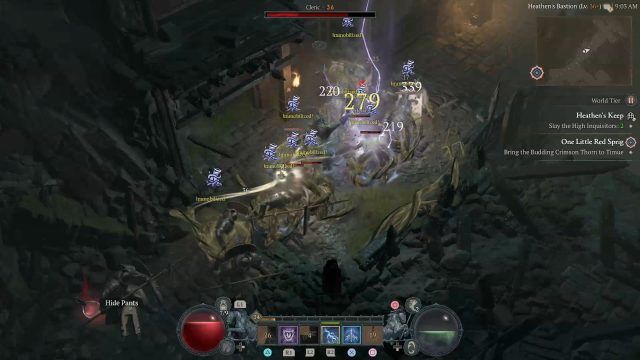 Druid Immobilizing Enemies and Dealing Lightning Storm