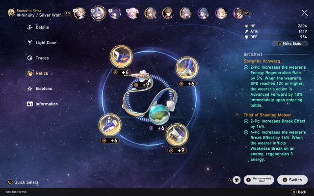 Honkai: Star Rail Silver Wolf Mono Ice team Guide