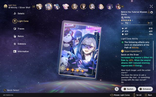 Honkai: Star Rail Silver Wolf Build Guide