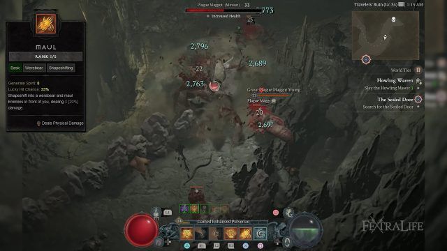 Pulverizer Diablo 4 Druid Build with Maul to Sustain the Werebear Form