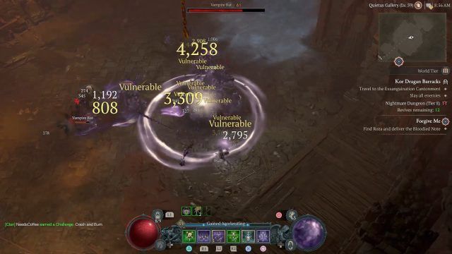 Shadow Barrage D4 Rogue Build in Combat
