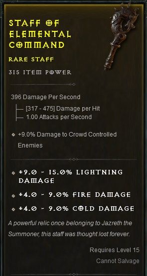 Staff of Elemental Command