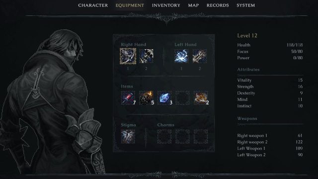 The Last Faith - Inventory Menu and Customization