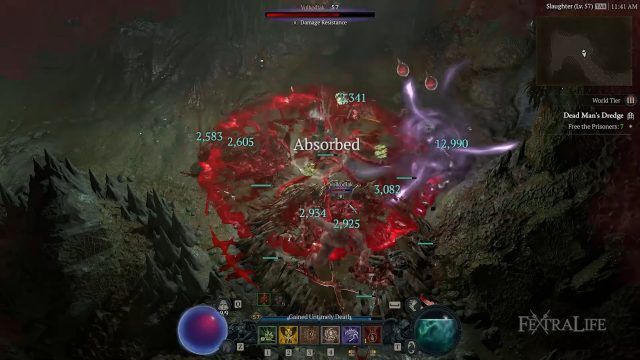 Vampire Diablo IV Necro Build in Combat with Blood Surge