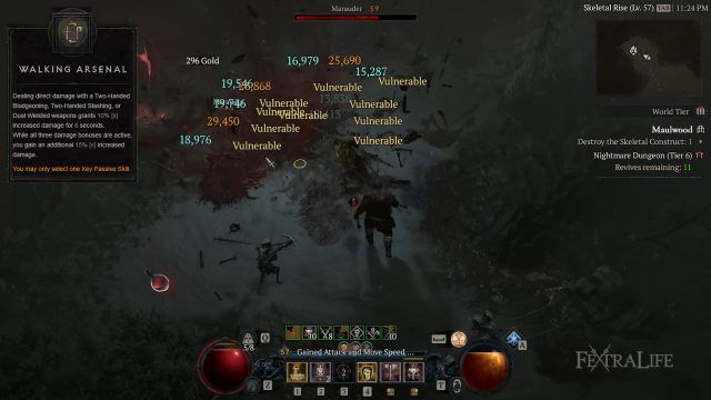 Walking Arsenal Key Passive for the Juggernaut D4 Barb Build