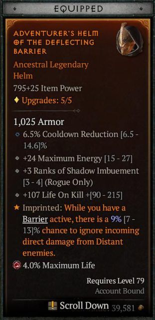 Diablo 4 Lvl 70+ Perfected Twisting Blades Build   Rogue Shadowblade