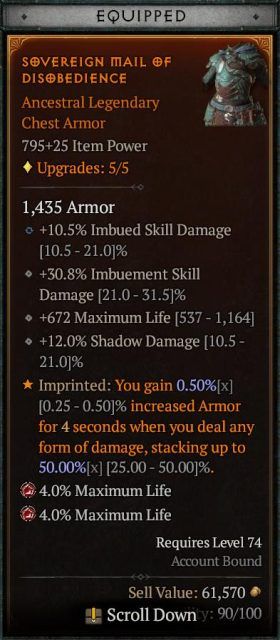 Diablo 4 Lvl 70+ Perfected Twisting Blades Build   Rogue Shadowblade