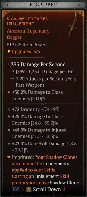Diablo 4 Lvl 70+ Perfected Twisting Blades Build   Rogue Shadowblade