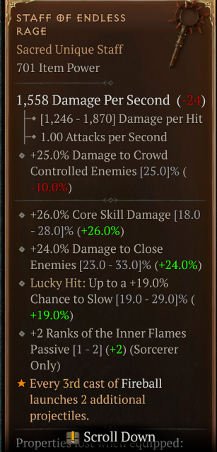 diablo 4 fire sorceress build guide unique gear