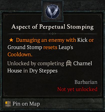 Diablo 4 Bleed Barbarian Build - Aspect of Perpetual Stomping