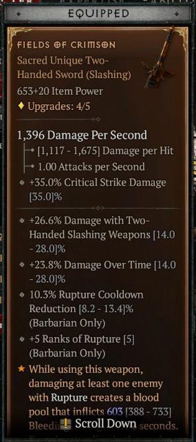 Diablo 4 Bleed Barbarian Build - Fields of Crimson