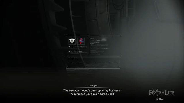 Armored Core 6 - In-Game Dialogue Sections