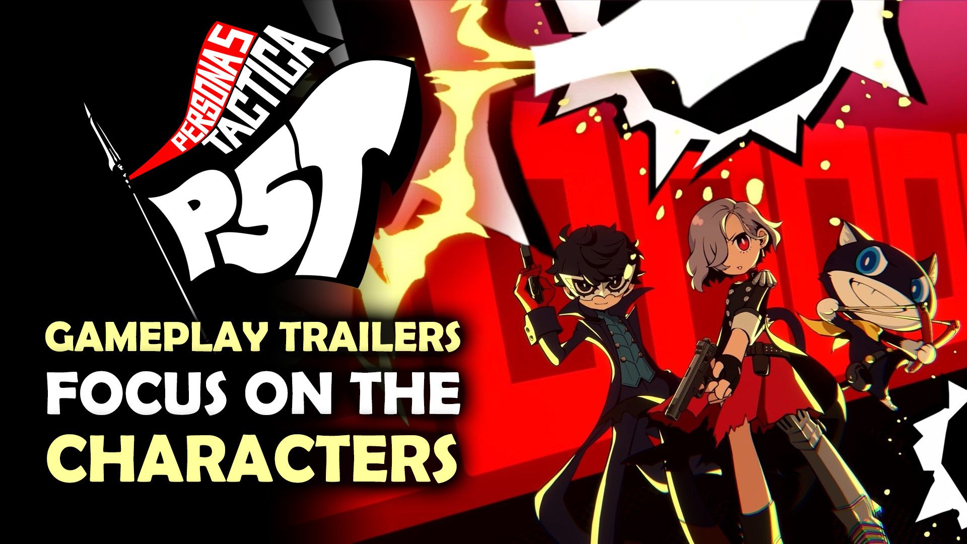 Persona 5 Tactica - Gameplay Trailers that Focus on the Characters