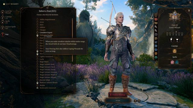 Feats will give your character particular bonuses in Baldur&rsquo;s Gate 3