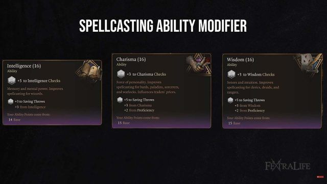 Baldur&rsquo;s Gate 3 Spellcasting Guide Spellcasting Ability Modifier