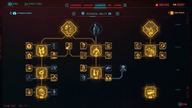 Cyberpunk 2077 perk update 2.0