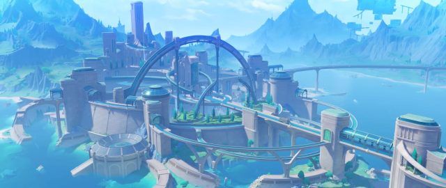 Genshin Impact - Bustling with Life and Waterways