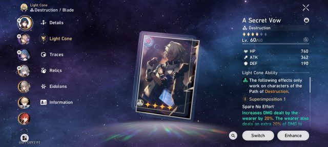 Honkai: Star Rail Blade Build Guide