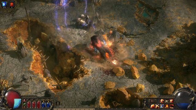 Path of Exile 2 - Bear, Lightning, and Molten Rocks All at Once!