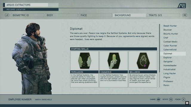 Starfield Character Creation