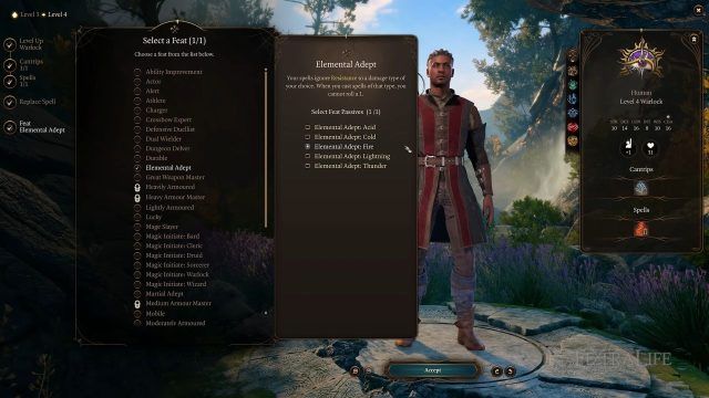 Baldur&rsquo;s Gate 3 - Elemental Adept