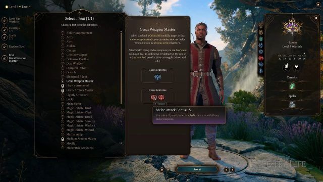 Baldur&rsquo;s Gate 3 - Great Weapon Master